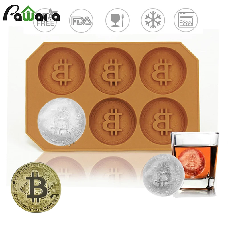 6 Grids Bitcoin Design Silicone Ice Cube Mold Tray DIY Chocolate Cookies Biscuit Baking Mold Ice Cube Maker for Whiskey Cocktail
6 Grids Bitcoin Design Silicone Ice Cube Mold Tray DIY Chocolate Cookies Biscuit Baking Mold Ice Cube Maker for Whiskey Cocktail