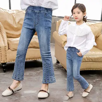 New Spring Autumn Children Girls Beading Jeans Leggings Kids Girls Denim Boot Cut Pants Baby Girl Jeans Clothes Trousers T138
New Spring Autumn Children Girls Beading Jeans Leggings Kids Girls Denim Boot Cut Pants Baby Girl Jeans Clothes Trousers T138