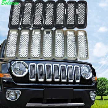 New Bolaxin Car-styling Chrome Silver Black Front Mesh Grille Grill Grid Guard Insert Kit for 2011-2017 Jeep Patriot - 7 PCS
New Bolaxin Car-styling Chrome Silver Black Front Mesh Grille Grill Grid Guard Insert Kit for 2011-2017 Jeep Patriot - 7 PCS