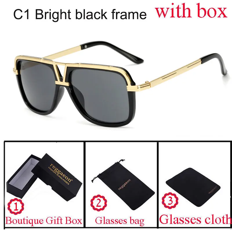 reggaeon Famous Brand Designer Flat Top Mirror Sun Glasses Square Gold Male Female Superstar Oversized Men sunglass UV400
reggaeon Famous Brand Designer Flat Top Mirror Sun Glasses Square Gold Male Female Superstar Oversized Men sunglass UV400