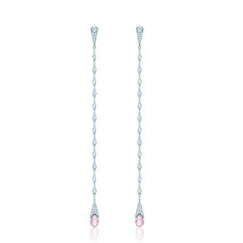 BM Colorful Water Drop Zircon Tassel Long Dangle Earring 925 Sterling Silver Long Chain Earring Women Wedding Jewelry
BM Colorful Water Drop Zircon Tassel Long Dangle Earring 925 Sterling Silver Long Chain Earring Women Wedding Jewelry