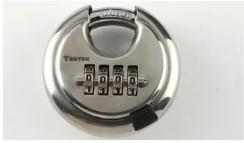 Security Padlock Silver Steel Alloy 4 Digit Combination Master Round Shape Disc Lock for Locking Doors Windows Bags Trunk
Security Padlock Silver Steel Alloy 4 Digit Combination Master Round Shape Disc Lock for Locking Doors Windows Bags Trunk