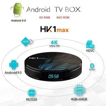 4G 64G Android TV Box RK3328 Quad-Core HK1 MAX Smart TV Box Android 9.0 4K IPTV Media Player Dual Wifi 5.0 BT Youtube Play Store
4G 64G Android TV Box RK3328 Quad-Core HK1 MAX Smart TV Box Android 9.0 4K IPTV Media Player Dual Wifi 5.0 BT Youtube Play Store