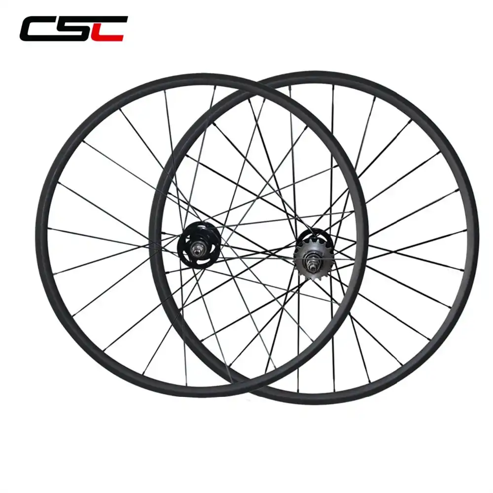 carbon clincher track wheelset