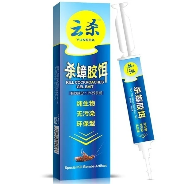 Garden Supplies Powerful Anti Cockroach Pesticide Control Gel Bait Drug Poison Nest Environmental Friendly Genuine Syring 10g