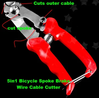 5in1 Bicycle Spoke Brake Wire Cable hose Cutter Plier for bike Derailleur Brake Cable Housing Spoke Scissor Bicycle Repair Tools
5in1 Bicycle Spoke Brake Wire Cable hose Cutter Plier for bike Derailleur Brake Cable Housing Spoke Scissor Bicycle Repair Tools