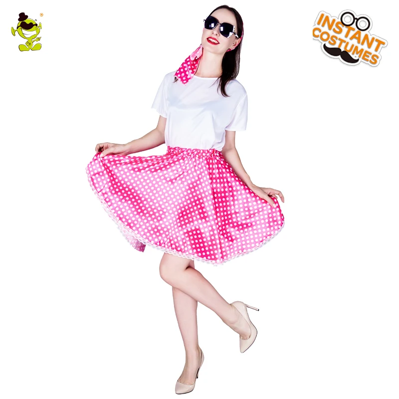 Adult Women 1950s Retro Lady Costumes Carnival Party Nifty Rock and Roll Girl Decoration Dress Greased Beauty Performing Clothes
Adult Women 1950s Retro Lady Costumes Carnival Party Nifty Rock and Roll Girl Decoration Dress Greased Beauty Performing Clothes