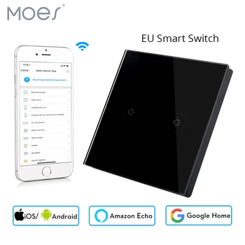 EU Type 2 Gang Socket Wifi Smart Wall Switch Mobile App Remote Control Works with Amazon Alexa Google Home No Hub Required
EU Type 2 Gang Socket Wifi Smart Wall Switch Mobile App Remote Control Works with Amazon Alexa Google Home No Hub Required