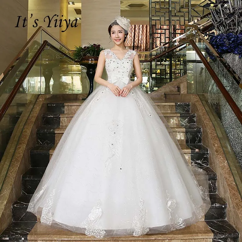 Free Shipping Vestidos De Novia Real Photo White V-neck Transparent Lace Wedding Dresses Bow Waist Bride Dress Ball Gowns HS218
Free Shipping Vestidos De Novia Real Photo White V-neck Transparent Lace Wedding Dresses Bow Waist Bride Dress Ball Gowns HS218