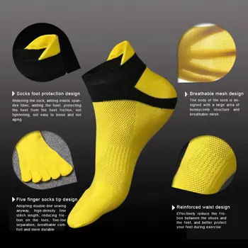 Men's Sports Casual Socks Breathable Five-finger Socks Stitching Color Non-slip Deodorant Five-finger Socks
Men's Sports Casual Socks Breathable Five-finger Socks Stitching Color Non-slip Deodorant Five-finger Socks