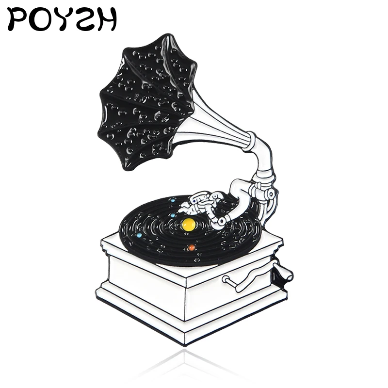 Retro-antiquity Cosmic Galaxy Black Starry Space Gramophone Brooch Star Phonograph Enamel Lapel Pin Badge Shirt Lapel Pin Gift
Retro-antiquity Cosmic Galaxy Black Starry Space Gramophone Brooch Star Phonograph Enamel Lapel Pin Badge Shirt Lapel Pin Gift