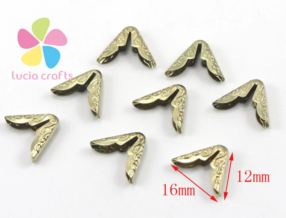 SALE! Lucia crafts 24pcs 12*16mm Gold Plated Scrapbook Photo Album corner Protector Iron Corner Brackets for furniture G0904
SALE! Lucia crafts 24pcs 12*16mm Gold Plated Scrapbook Photo Album corner Protector Iron Corner Brackets for furniture G0904