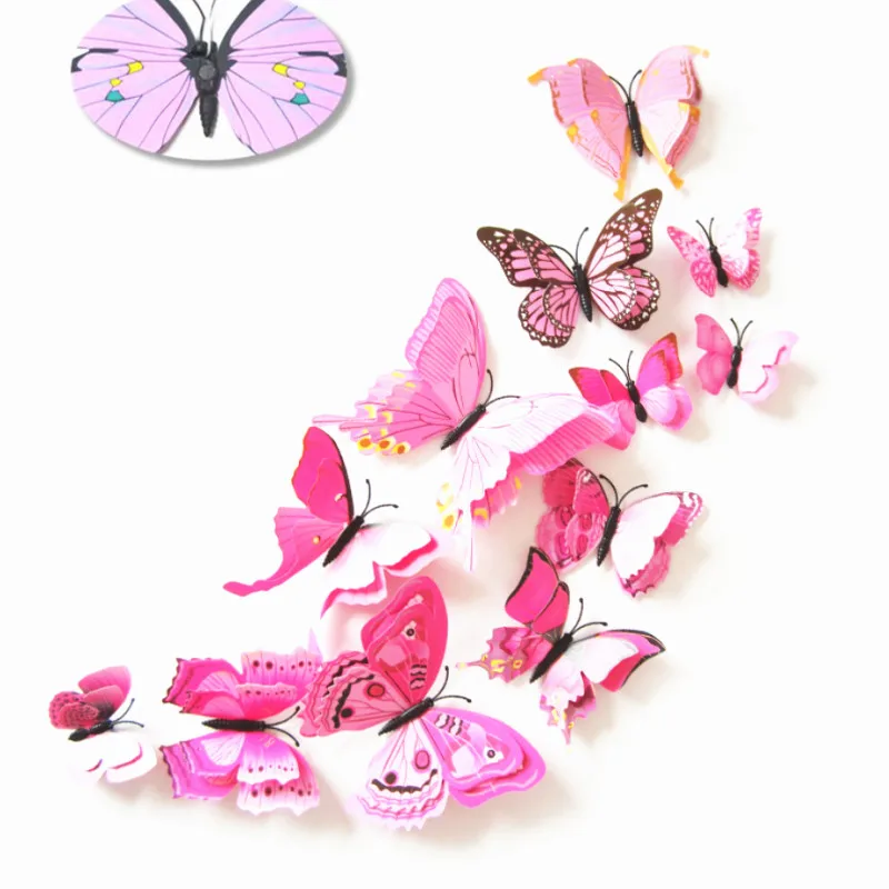 12pcs Multicolor Double Layer Wings 3D Butterfly Wall Sticker Magnet PVC Butterflies Party Kids Bedroom Fridge Decor Magnetic
12pcs Multicolor Double Layer Wings 3D Butterfly Wall Sticker Magnet PVC Butterflies Party Kids Bedroom Fridge Decor Magnetic