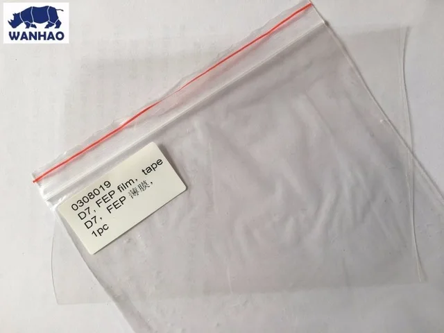 DLP/LCD 3D printer FEP film SLA photosensitive resin curing 3D printer special FEP film Wanhao Duplicator 7 (D7)
DLP/LCD 3D printer FEP film SLA photosensitive resin curing 3D printer special FEP film Wanhao Duplicator 7 (D7)
