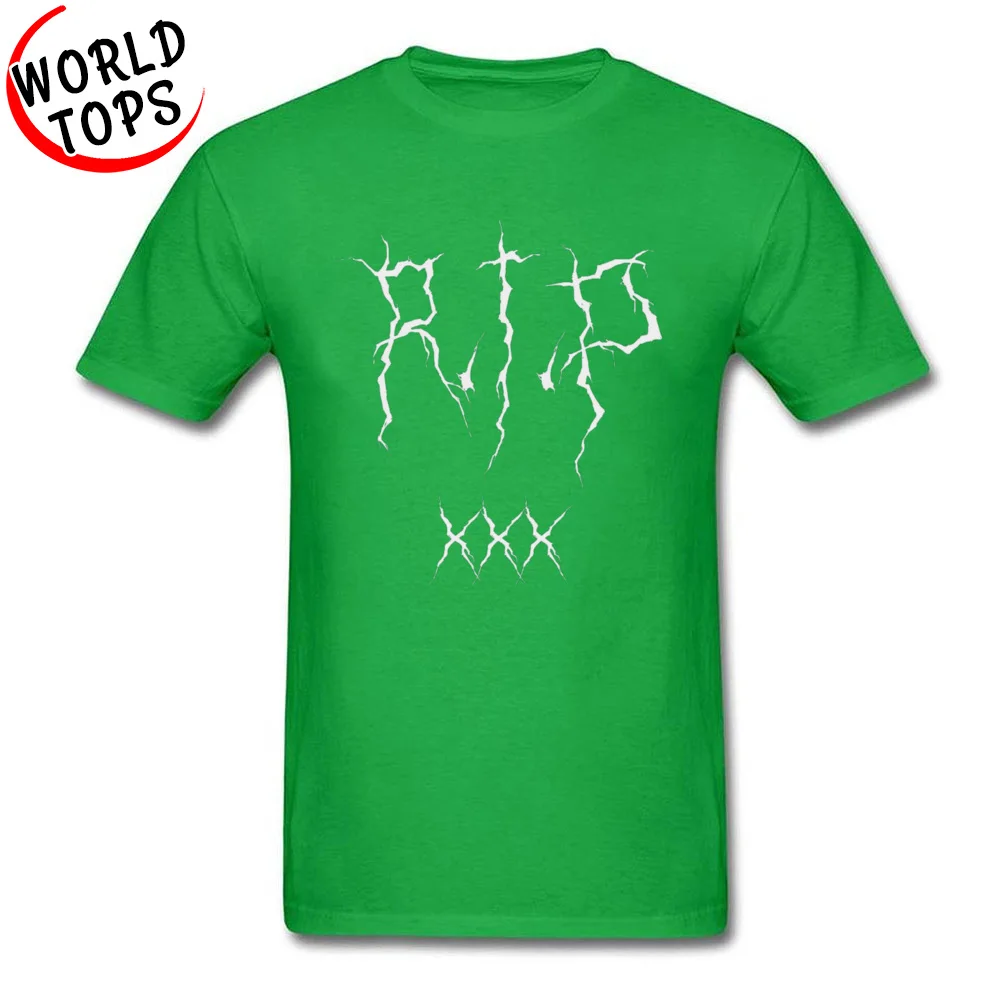 Mens T-shirts RIP xxxtentacion Black Fitness Tight Tops & Tees 100% Cotton O Neck Short Sleeve Summer Tee-Shirts Summer Autumn RIP xxxtentacion Black green