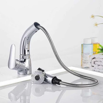 Retractable Bathroom Faucet Rotating Pull-Out Hot Cold Water Faucet for Washbasin Rubinetto del lavabo HTQ99
Retractable Bathroom Faucet Rotating Pull-Out Hot Cold Water Faucet for Washbasin Rubinetto del lavabo HTQ99