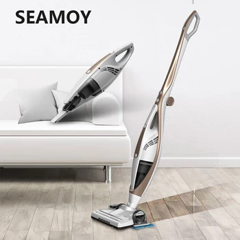Seamoy Cordless Vacuum Cleaner Strong Suction Led Light Stick Handheld Portable Sweep Mop Vacuum 4 in 1 Dust Collector
Seamoy Cordless Vacuum Cleaner Strong Suction Led Light Stick Handheld Portable Sweep Mop Vacuum 4 in 1 Dust Collector
