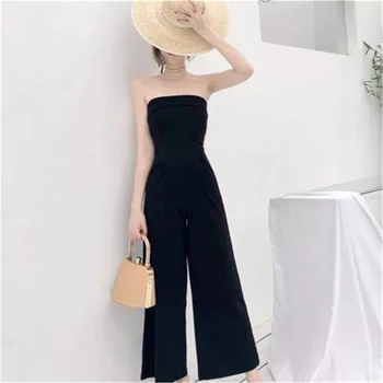 New Summer Women's Bodysuits Sleeveless Loose Female Playsuits Casual Strapless Wide leg pants Women Jumpsuits FC 89
New Summer Women's Bodysuits Sleeveless Loose Female Playsuits Casual Strapless Wide leg pants Women Jumpsuits FC 89