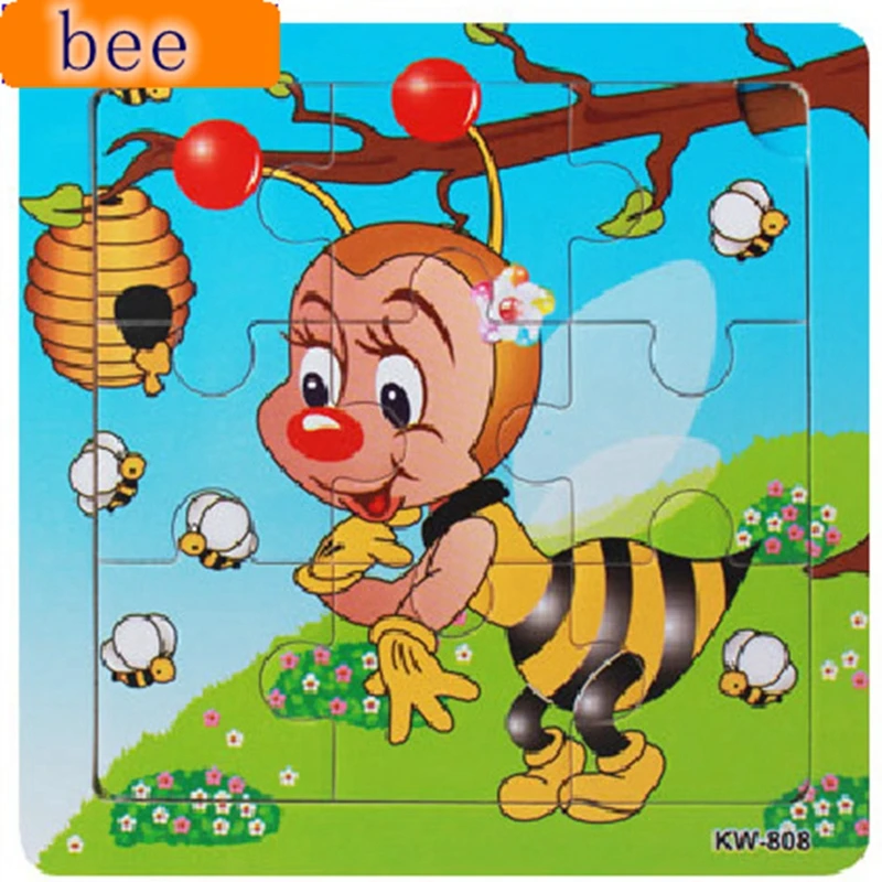 3D Wooden Puzzle Toy Cartoon Animals Bee Puzzle Educational Developmental Baby Kids Training Toys For Children Puzzles Jigsaw
3D Wooden Puzzle Toy Cartoon Animals Bee Puzzle Educational Developmental Baby Kids Training Toys For Children Puzzles Jigsaw