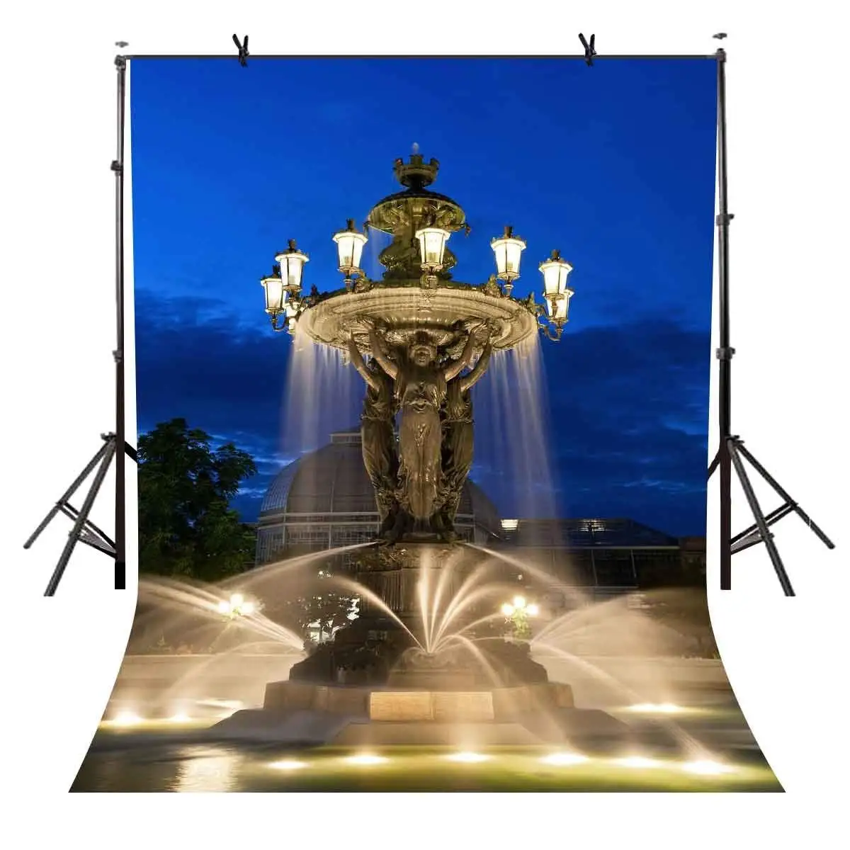 150x220cm Blue Fountain Night Backdrop City Square Sculpture for Photographic Studio Background
150x220cm Blue Fountain Night Backdrop City Square Sculpture for Photographic Studio Background