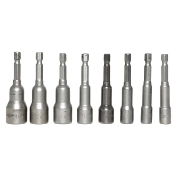 8PC Hex Socket Sleeve Nozzles Strong Magnetic Nut driver Set Drill Bit Adapter Wind Approved Sleeve Electric 6-13MM
8PC Hex Socket Sleeve Nozzles Strong Magnetic Nut driver Set Drill Bit Adapter Wind Approved Sleeve Electric 6-13MM