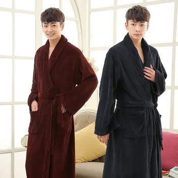 Nightgown female autumn and winter flannel couple pajamas coral fleece cute bathrobe men thickening long home service bathrobe
Nightgown female autumn and winter flannel couple pajamas coral fleece cute bathrobe men thickening long home service bathrobe