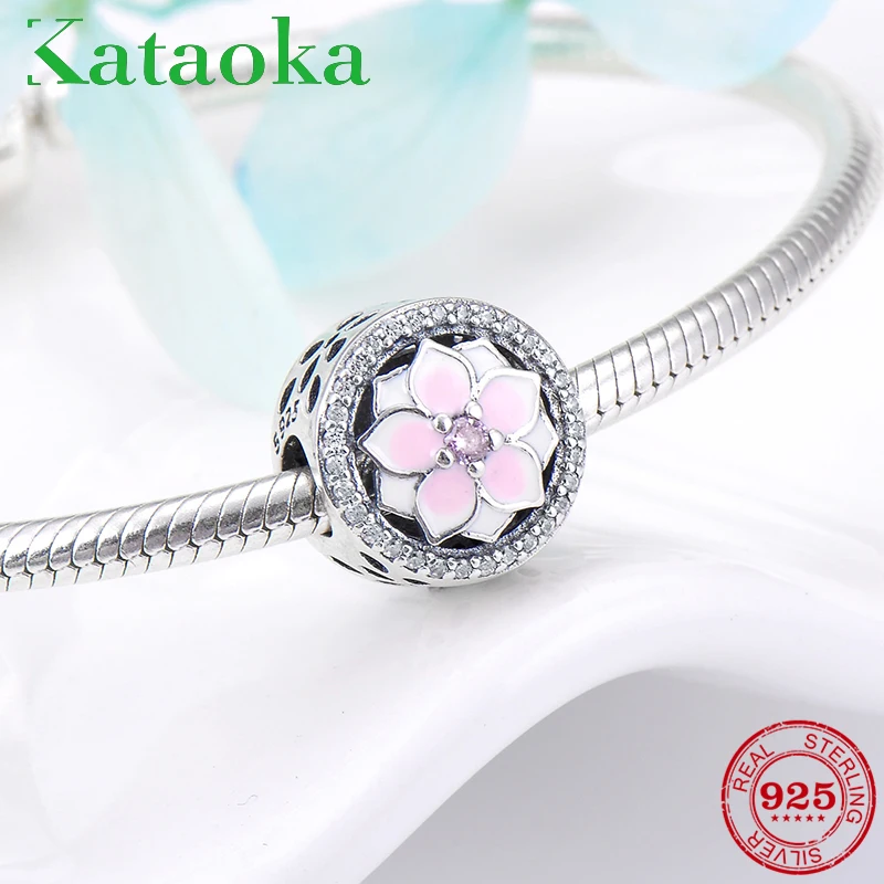 Fashion 925 Sterling Silver dramatic pink enamel spring flowers beads Fit Original Pandora Charm Bracelet Jewelry making
Fashion 925 Sterling Silver dramatic pink enamel spring flowers beads Fit Original Pandora Charm Bracelet Jewelry making