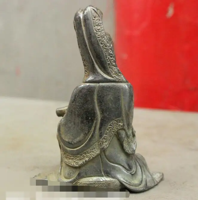 S1490 China Buddhism Old Pure Bronze GuanYin Kwan-yin Goddess Buddha Statue Sculpture
S1490 China Buddhism Old Pure Bronze GuanYin Kwan-yin Goddess Buddha Statue Sculpture