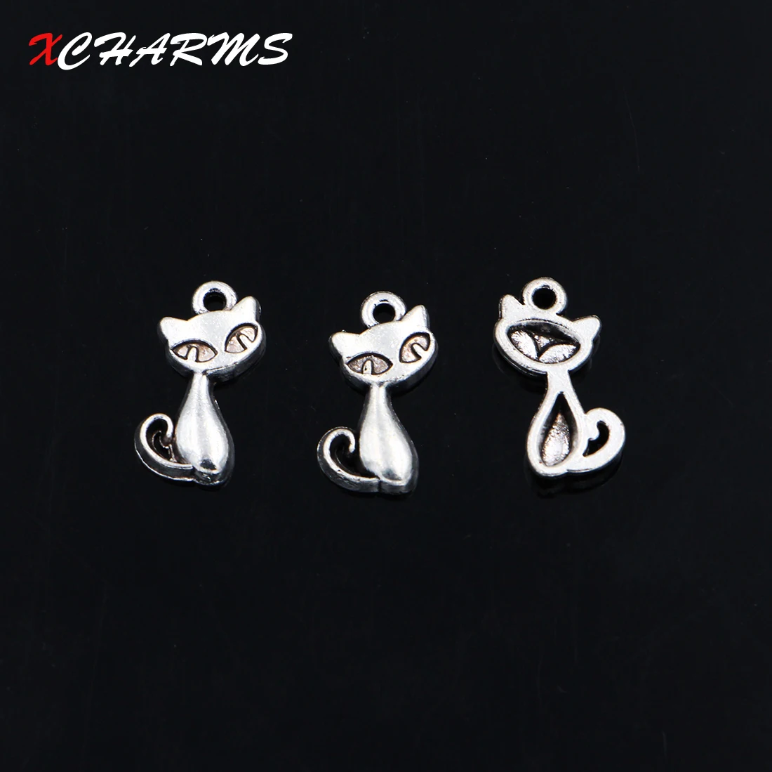 XCHARMS 25pcs/lot Wholesale 15*8mm Cute Cat fox Charm Jewelry Findings Antique Silver Charms DIY Making Pendant
XCHARMS 25pcs/lot Wholesale 15*8mm Cute Cat fox Charm Jewelry Findings Antique Silver Charms DIY Making Pendant