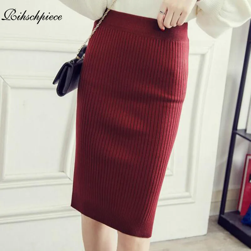 Rihschpiece 2018 Winter Pencil Skirt Women Knitted Vintage High Waist Midi Skirts Womens Sexy Gothic Black Skirt RZF1428
Rihschpiece 2018 Winter Pencil Skirt Women Knitted Vintage High Waist Midi Skirts Womens Sexy Gothic Black Skirt RZF1428