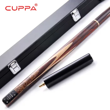 

Excellent Handmade 3/4 Piece Cuppa16 Snooker Cue Kit Stick with a Case 5A North America Ash Billiard Stick Cue Snooker Stick