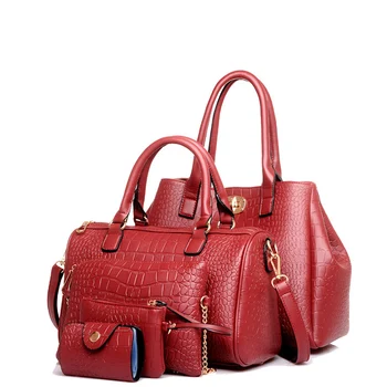 5pcs/set Women Purse Sets Handbag Clutches Bags Alligator Shoulder Bag Female Leather Women Messenger Bags Top-handle Bag HC327
5pcs/set Women Purse Sets Handbag Clutches Bags Alligator Shoulder Bag Female Leather Women Messenger Bags Top-handle Bag HC327