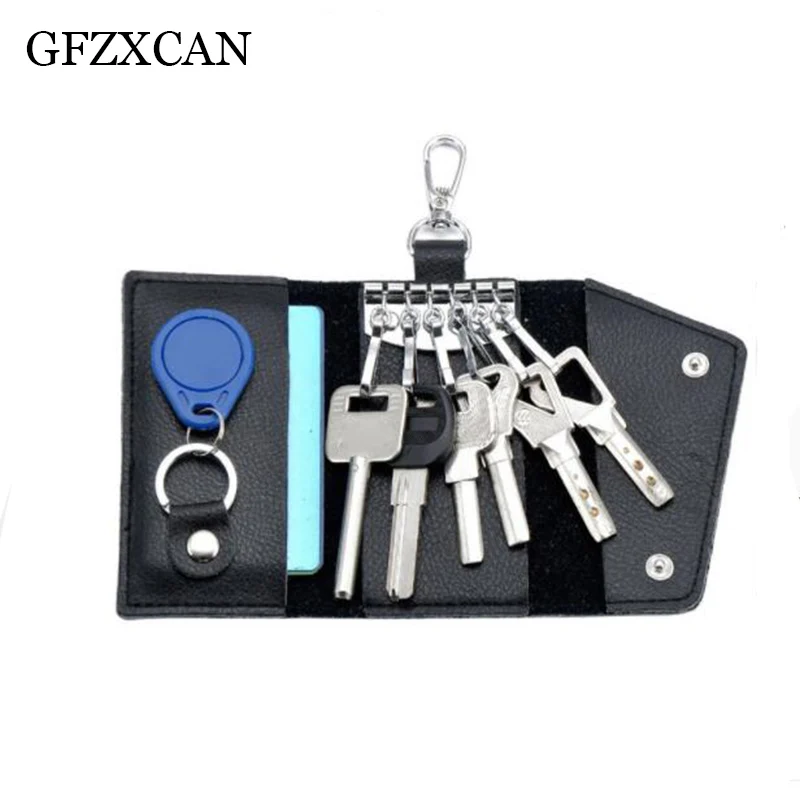 Key bag fashion men and women models 100% leather key storage bag multi-function waist hanging 6 key chain key package
Key bag fashion men and women models 100% leather key storage bag multi-function waist hanging 6 key chain key package
