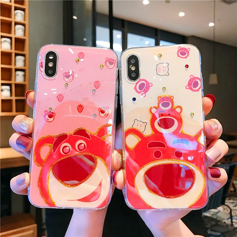 Cute Lovely Cartoon Strawberry Bear Epoxy Soft Phone Cover Case For Iphone 6 6S 7 8 Plus For IPhone XS MAX XR X Coque Funda TPU
Cute Lovely Cartoon Strawberry Bear Epoxy Soft Phone Cover Case For Iphone 6 6S 7 8 Plus For IPhone XS MAX XR X Coque Funda TPU