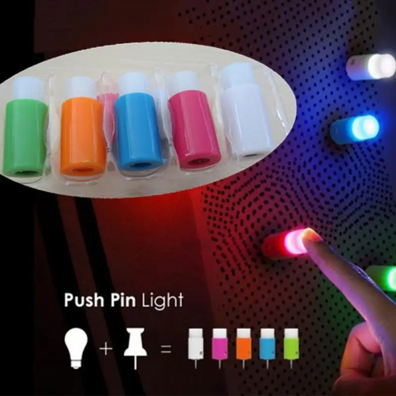 5 pcs /Lot Plastic Push Pin Light Sucker Suction Cup One Touch Night Light Mini LED Romantic Bar Light Decoration
5 pcs /Lot Plastic Push Pin Light Sucker Suction Cup One Touch Night Light Mini LED Romantic Bar Light Decoration
