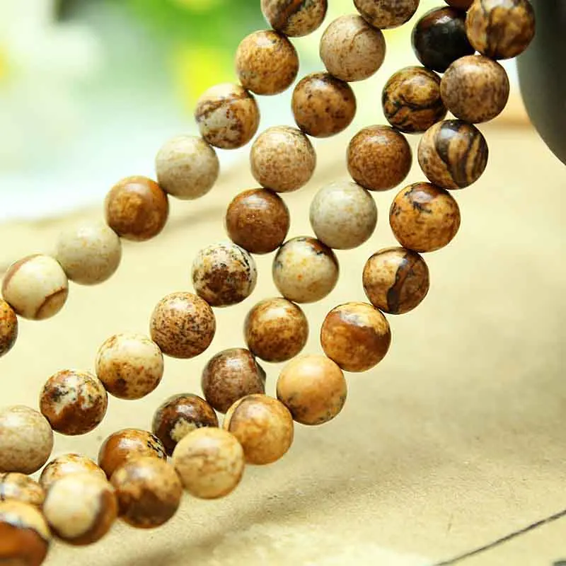 Natural Stone Picture Jaspers Round Beads 15" Strand 6mm 8mm 10mm 12mm Pick Size for Jewelry Making DIY Bracelests Findings
Natural Stone Picture Jaspers Round Beads 15" Strand 6mm 8mm 10mm 12mm Pick Size for Jewelry Making DIY Bracelests Findings