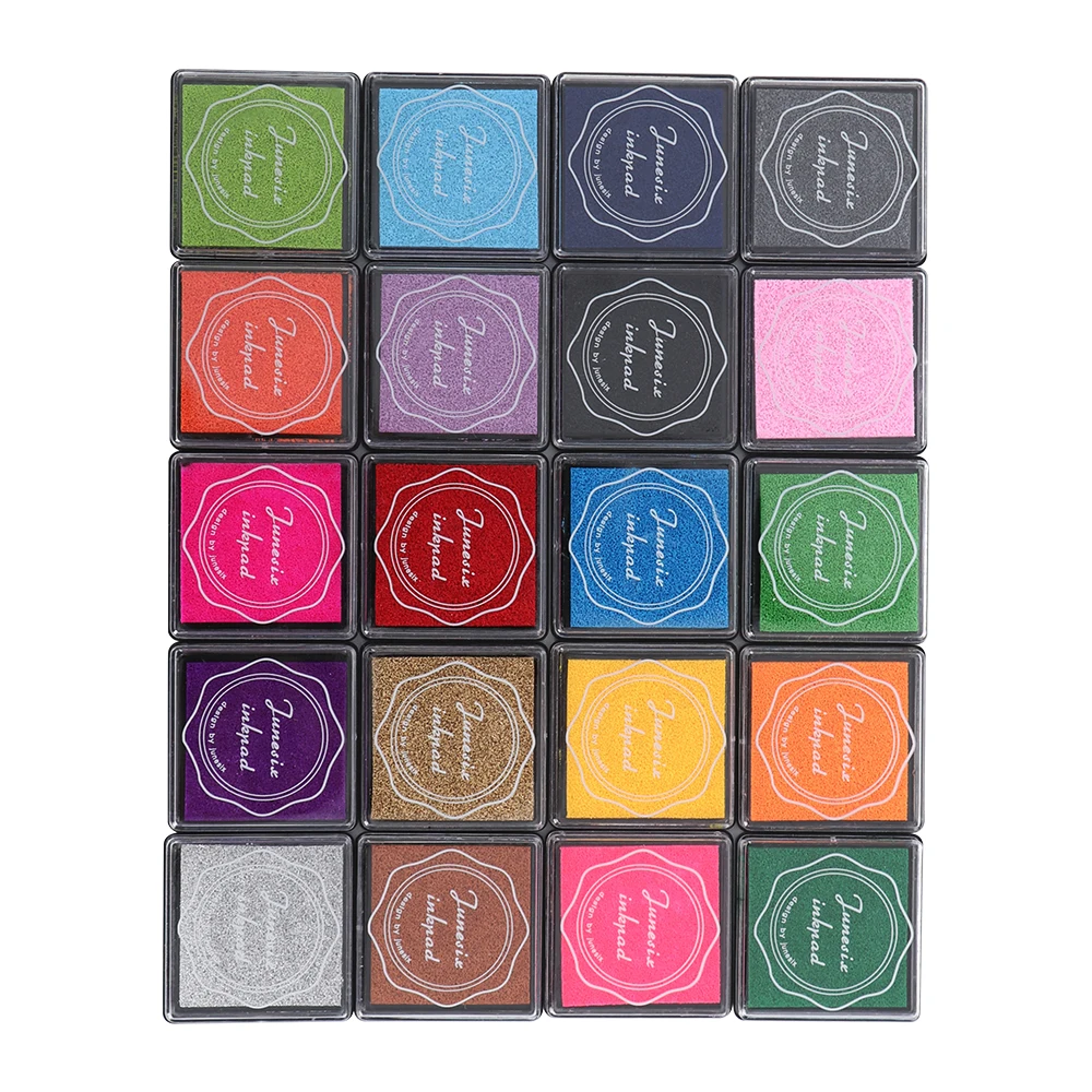 20pcs/set Colorful Inkpad Oil Based Vintage DIY Craft Ink Pad Rubber Silk Flower Template For Fabric Wedding Paper Decoration
20pcs/set Colorful Inkpad Oil Based Vintage DIY Craft Ink Pad Rubber Silk Flower Template For Fabric Wedding Paper Decoration
