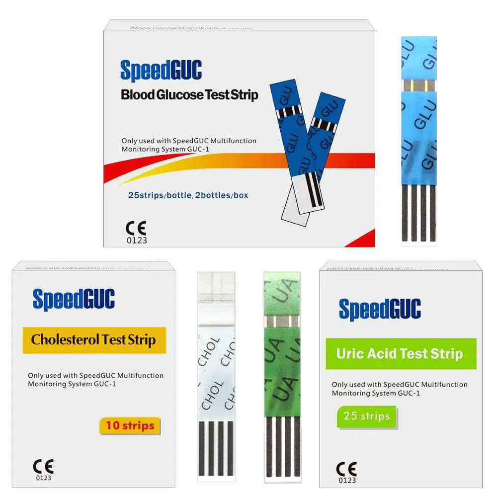 Uric acid Test Strip&Cholesterol Test Strip&Blood glucose Test strip Suitable for 3in1 MultiFunction Analyzer Gout tester Device
Uric acid Test Strip&Cholesterol Test Strip&Blood glucose Test strip Suitable for 3in1 MultiFunction Analyzer Gout tester Device