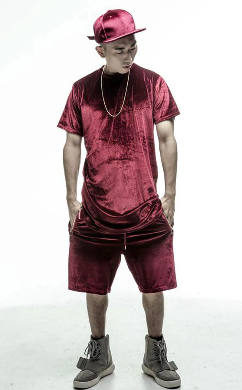 Curve Hem Long t-Shirt Men Hip Hop (6)