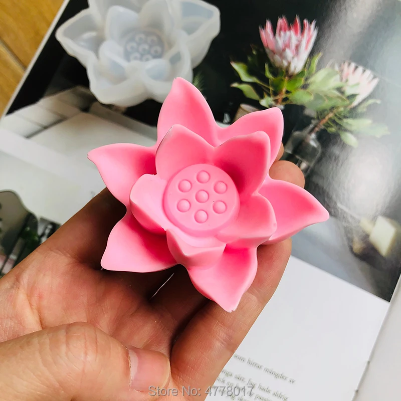 Beautiful 3D Lotus Silicone Mould Suit for making Aromatherapy plaster Candle Handmade soap Clay Gypsum Epoxy mold Crafts Gift
Beautiful 3D Lotus Silicone Mould Suit for making Aromatherapy plaster Candle Handmade soap Clay Gypsum Epoxy mold Crafts Gift