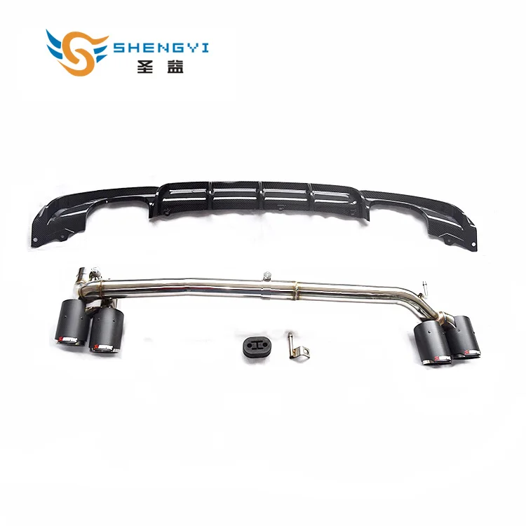A set car rear bumper matte black diffuser & three kinds of exhaust muffler tail fit BMW 3 series 17-19 M sport 320d 320i 330
A set car rear bumper matte black diffuser & three kinds of exhaust muffler tail fit BMW 3 series 17-19 M sport 320d 320i 330