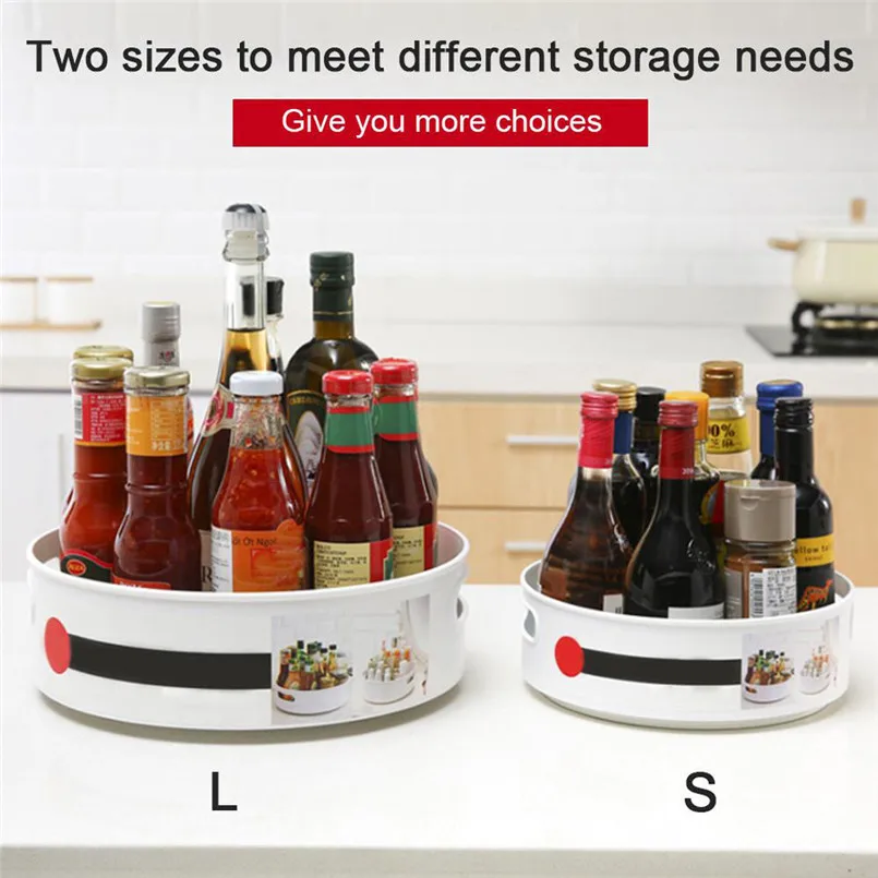 360 Rotating Kitchen Organizer Multi-Function Anti-Skid Cosmetic Condiment Storage Display Plastic Tray Cocina 40JULY03
360 Rotating Kitchen Organizer Multi-Function Anti-Skid Cosmetic Condiment Storage Display Plastic Tray Cocina 40JULY03