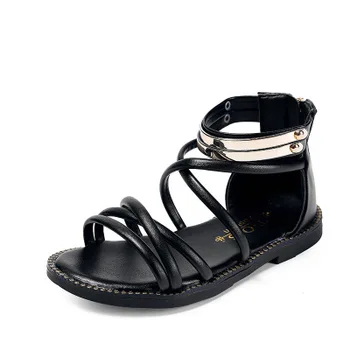 Girls Roman Sandals 2019 New Summer Korean Flats Princess Girl Open Toe Zipper Metal Child High help Sandals kids Beach Shoes
Girls Roman Sandals 2019 New Summer Korean Flats Princess Girl Open Toe Zipper Metal Child High help Sandals kids Beach Shoes