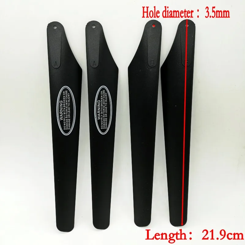 

4pcs=2A+2B Syma S031G S031 Main Blades Propellers 21.9cm LT-711 New Version R/C Helicopter Rc Spare Parts Accessories