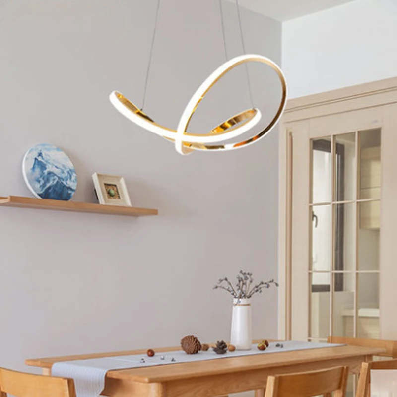 Modern Simple Electroplated Golden Aluminum Silicone Chandelier Scandinavian Creative Mobius Ring Design Restaurant Decor Light
Modern Simple Electroplated Golden Aluminum Silicone Chandelier Scandinavian Creative Mobius Ring Design Restaurant Decor Light