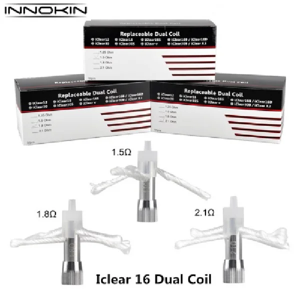 10pcs/pack NEW Original Innokin E Cigaratte Iclear 16 Dual Coil Atomizer E-cigarette Replacement | Электроника