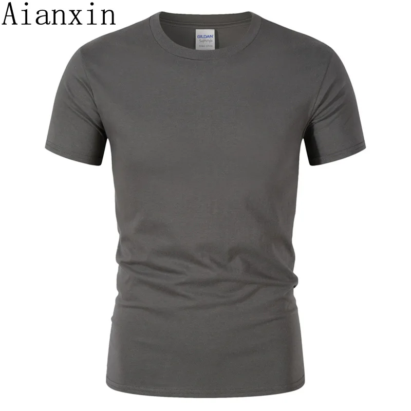 AIANXIN brand 100% cotton Casual t shirt summer New fashion T-shirt Men's o-neck comfortable homme Short sleeve Pure color Tee
AIANXIN brand 100% cotton Casual t shirt summer New fashion T-shirt Men's o-neck comfortable homme Short sleeve Pure color Tee