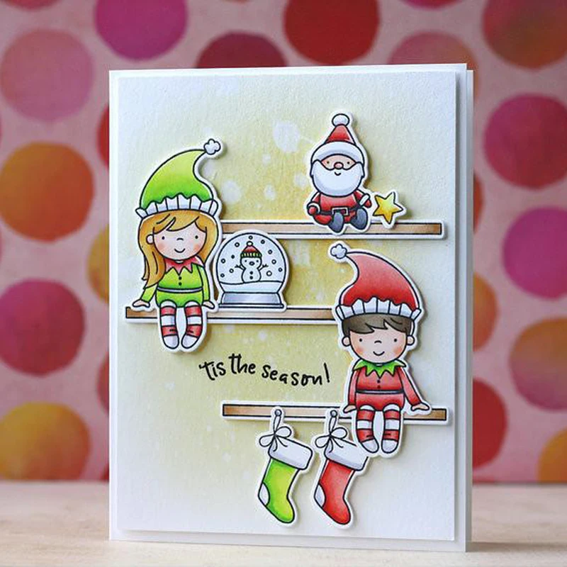 Elfs and Their Shelf Transparent Clear Silicone Stamp Set for DIY Scrapbooking/Photo Album Card Making Decorative Stamps 4x6inch
Elfs and Their Shelf Transparent Clear Silicone Stamp Set for DIY Scrapbooking/Photo Album Card Making Decorative Stamps 4x6inch