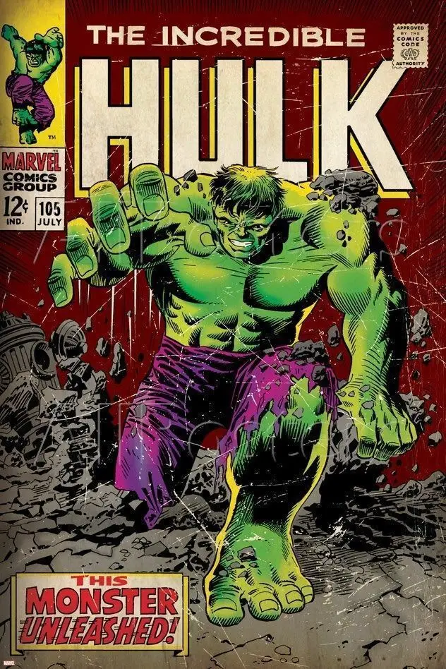 N-764 Hulk Marvel Comics The Incredible Comic Book Cover POSTER L-W Canvas Art Print Decoration 14x21 20x30 24x36
N-764 Hulk Marvel Comics The Incredible Comic Book Cover POSTER L-W Canvas Art Print Decoration 14x21 20x30 24x36