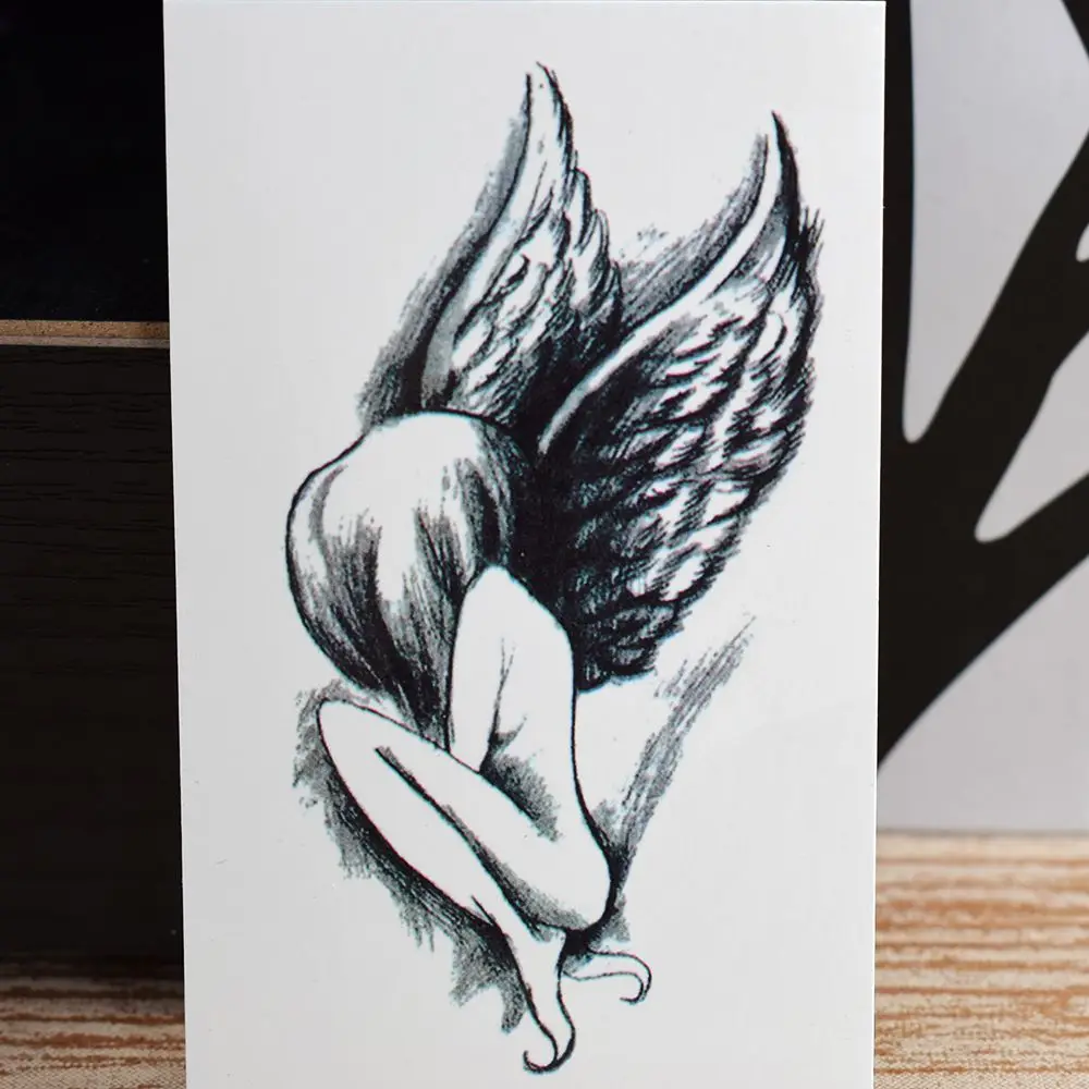2pcs Angel Wing Girl Design Fake tattoos Waterproof Temporary Stickers beauty Women Men Beauty Sexy Cool Body Art Body Painting
2pcs Angel Wing Girl Design Fake tattoos Waterproof Temporary Stickers beauty Women Men Beauty Sexy Cool Body Art Body Painting